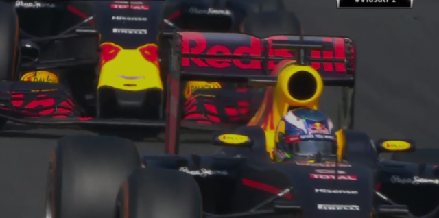 Red Bull-dubbelseger - men i detta ögonblick var det osäkert och det kunde ha slutat med en dubbel DNF